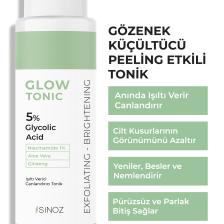 Gözenek Sıkılaştırıcı Arındırıcı Canlandırıcı Peeling Etkili Glow Tonik Glycolic Acid %5 200 ml