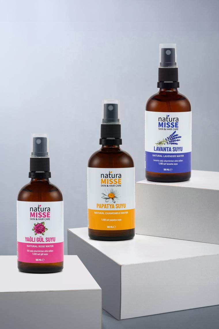Naturamisse Yağlı Gülsuyu 100 ml - Papatya Suyu 100 ml - Lavanta Suyu 100 ml (3X100 Ml)