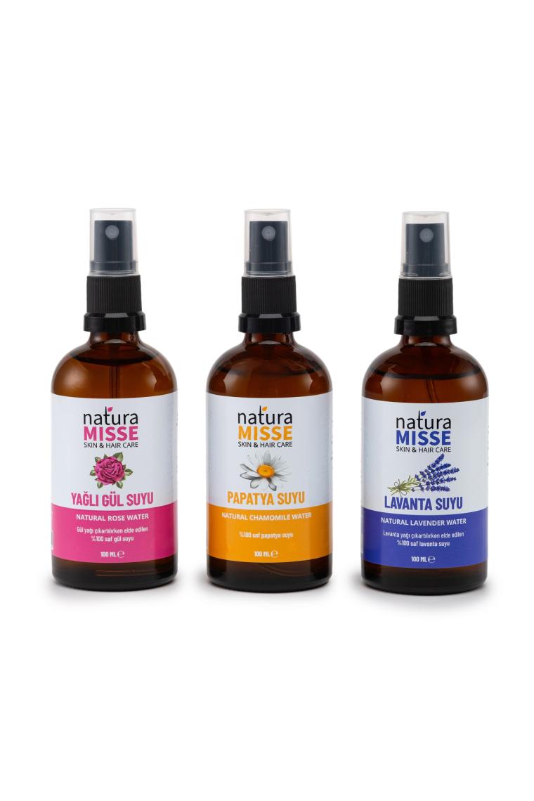 Naturamisse Yağlı Gülsuyu 100 ml - Papatya Suyu 100 ml - Lavanta Suyu 100 ml (3X100 Ml)