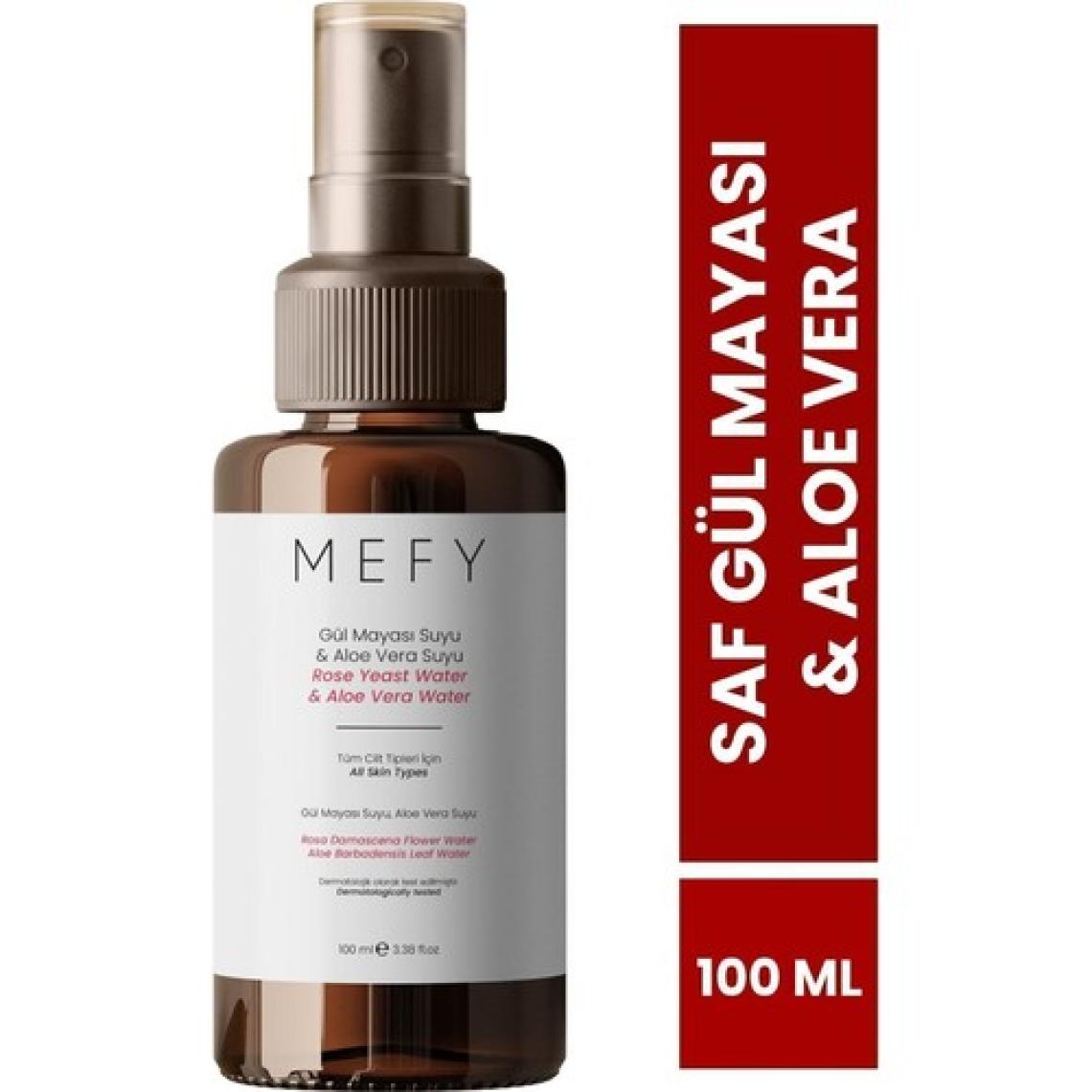 Mefy SafDoğal Aloe Vera Özlü Gül Mayası Suyu Arındıcı Tonik 100 ml