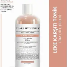 Clara Hygienics Calming Cica Leke Karşıtı Sakinleştirici Nemlendirici  Etkili Vegan Yüz Ve Vücut Gece Tonik 400 Ml