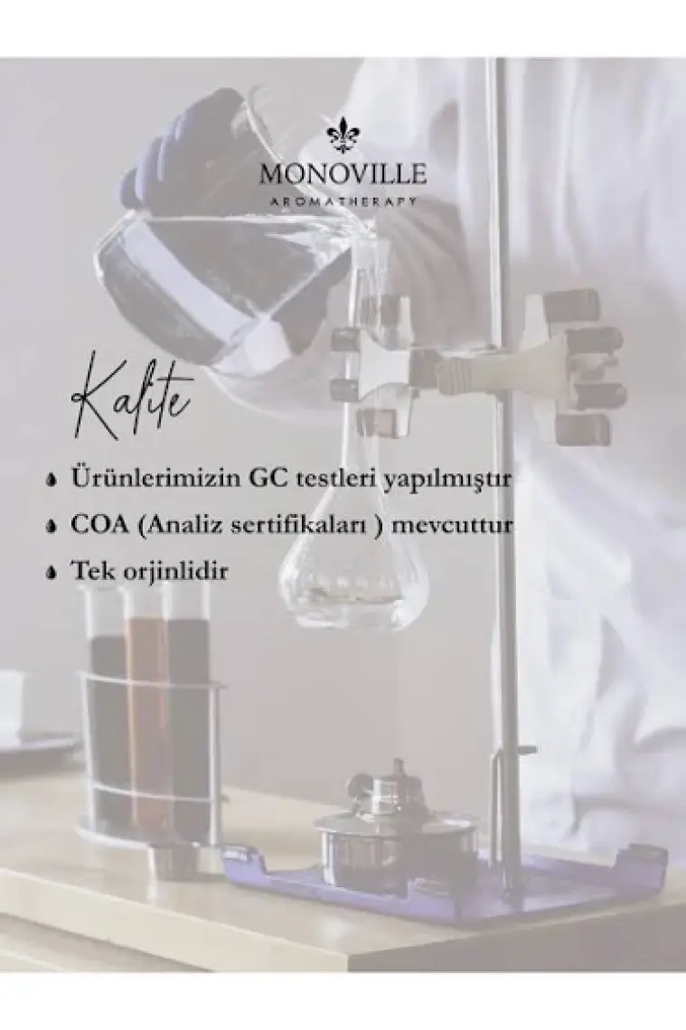 Monoville Gül Suyu Cam Şişe %100 Doğal Sprey Başlıklı 100 ml