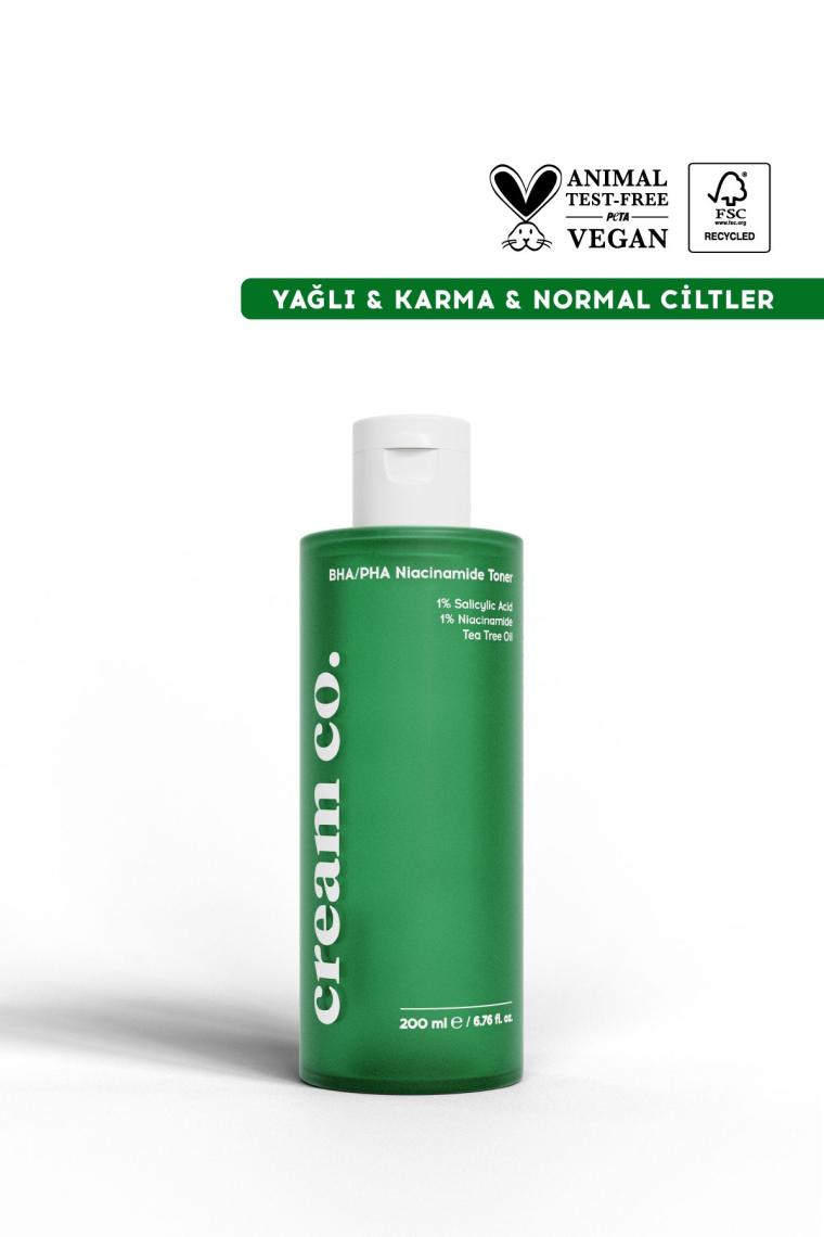 Matlaştırıcı Siyah Nokta Akne Karşıtı Arındırıcı Tonik Bha/pha Niacinamide Toner
