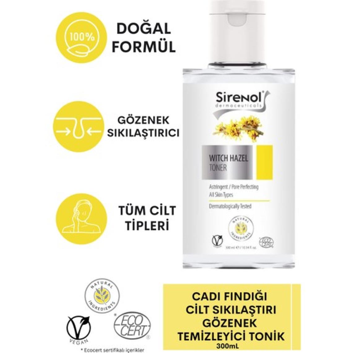 Sirenol Natural Cadı Fındığı Cilt Temizleyici Tonik