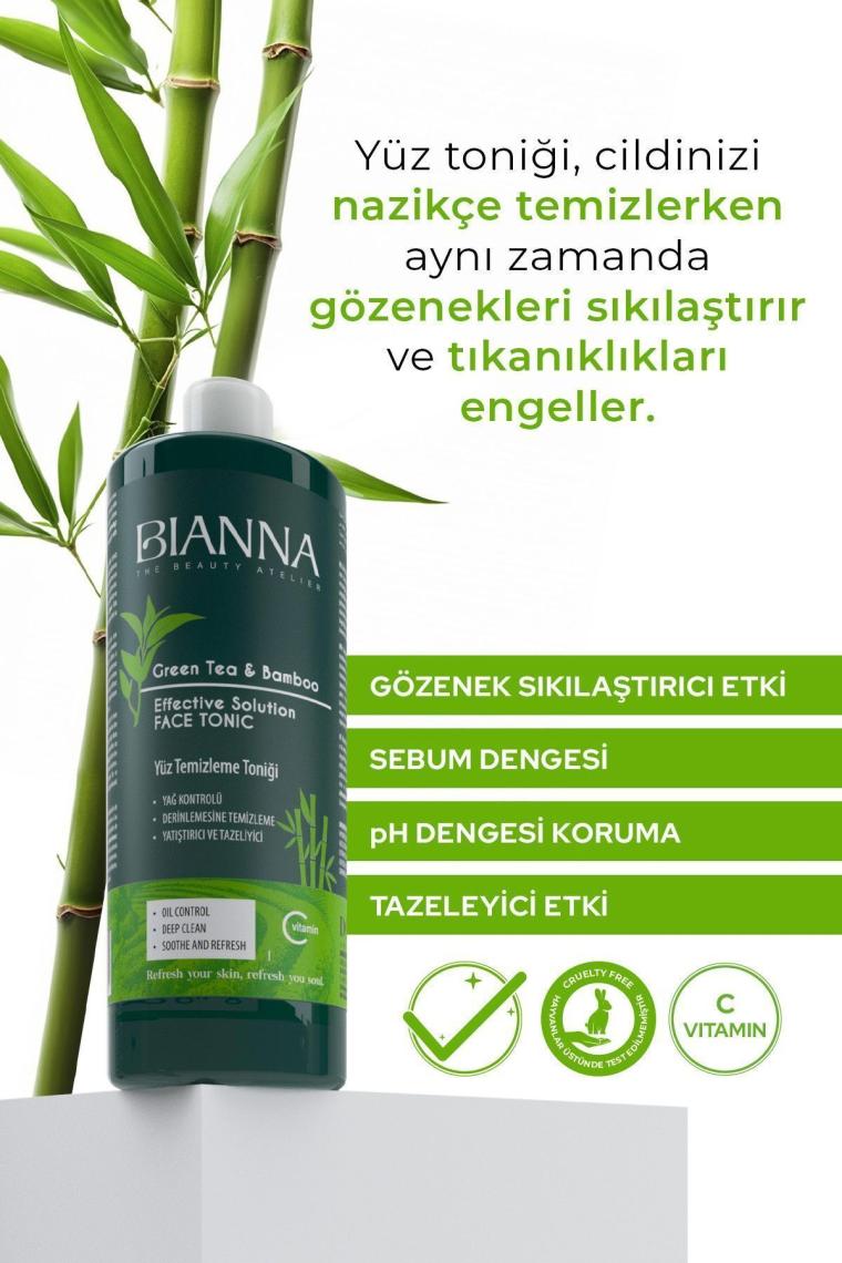 Bianna Yeşil Çay Ve Bambu Özlü Yüz Temizleme Toniği 400 Ml