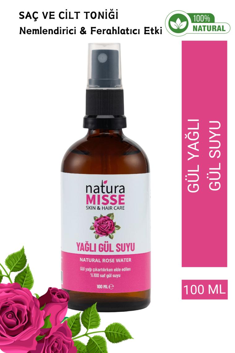 Naturamisse Tam Yağlı Gül Suyu 100 ml Doğal Tonik & Antiaging-Canlandırıcı Etkili Tonik