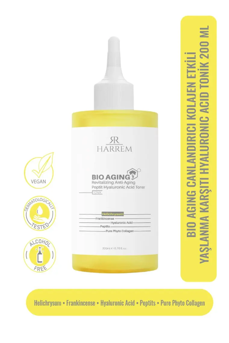 Bio Aging Canlandırıcı Kolajen Etkili  Hyalüronik Asit Tonik 200 ml