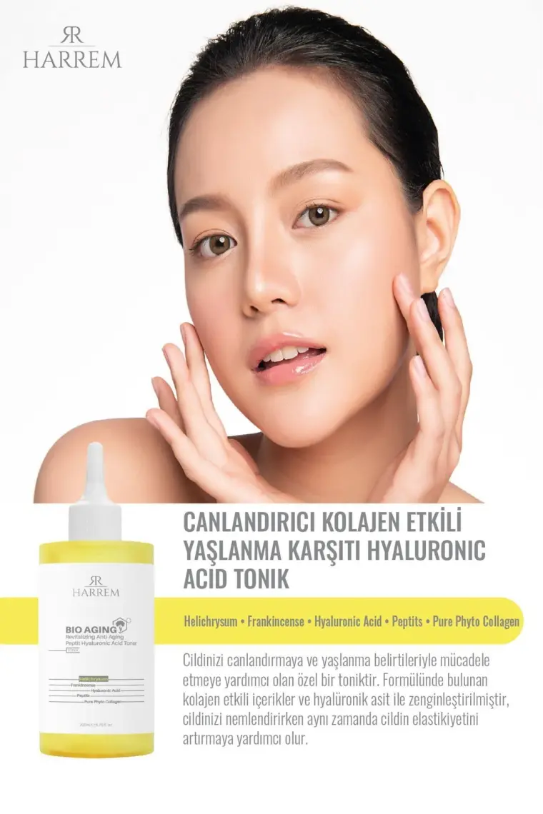 Bio Aging Canlandırıcı Kolajen Etkili  Hyalüronik Asit Tonik 200 ml