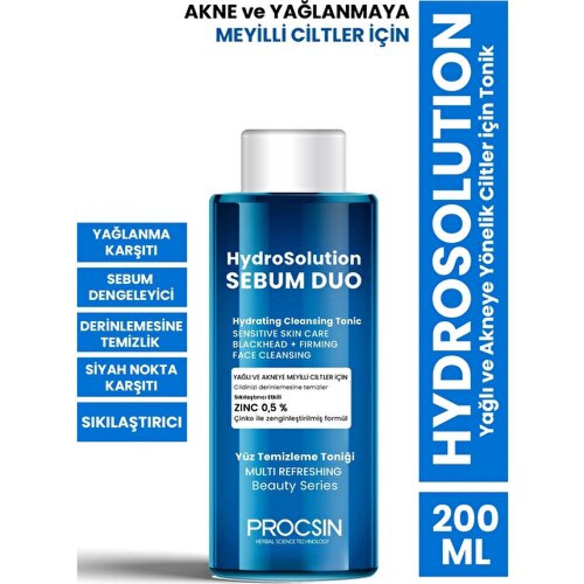 PROCSIN Hydrosolution Yağlı Ve Akneye Yönelik Ciltler Için Tonik 200 ml