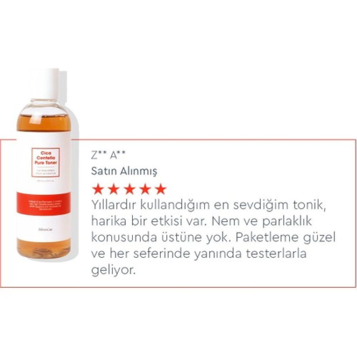 Bibimcos Cica Centella Saf Tonik - Tüm Cilt Tipleri İçin Temizleyici, Centella Asiatica İçerikli, 200 ml