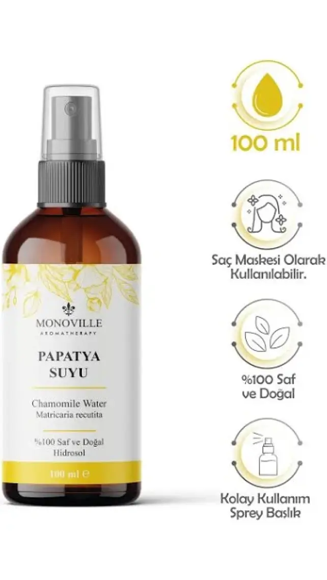 Monoville Papatya Suyu Cilt ve Saç Toniği 100 ml (Chamomile Water)