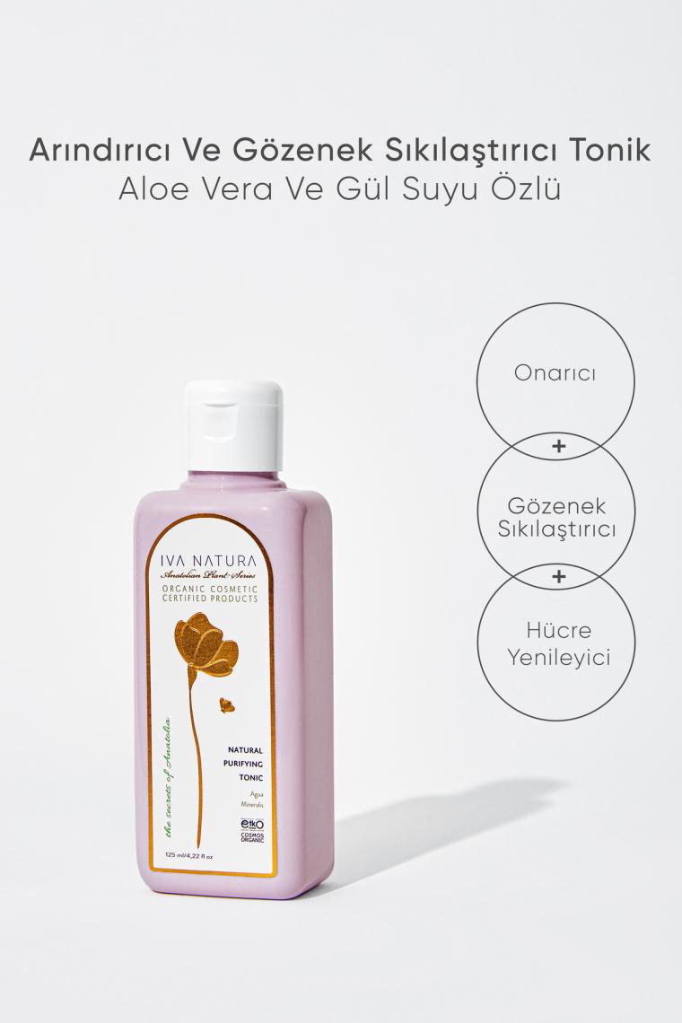 Arındırıcı Ve Gözenek Sıkılaştırıcı Tonik Aloe Vera Ve Gül Suyu Özlü 125 ml