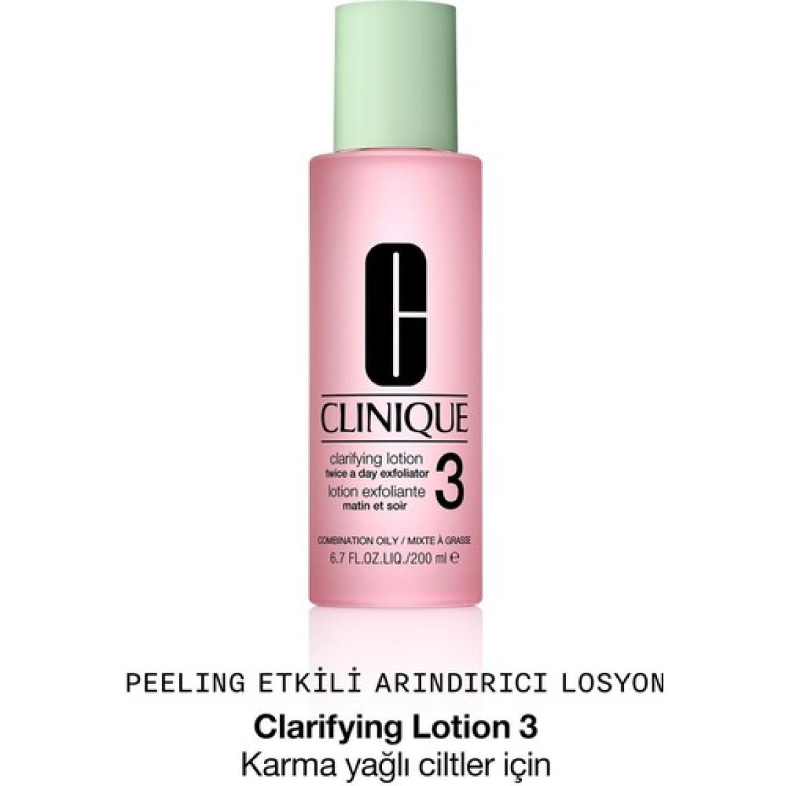 Clinique Clarifying Lotion (Tip 3) Karma / Yağlı Ciltler İçin Arındırıcı Losyon Tonik - 200 ml