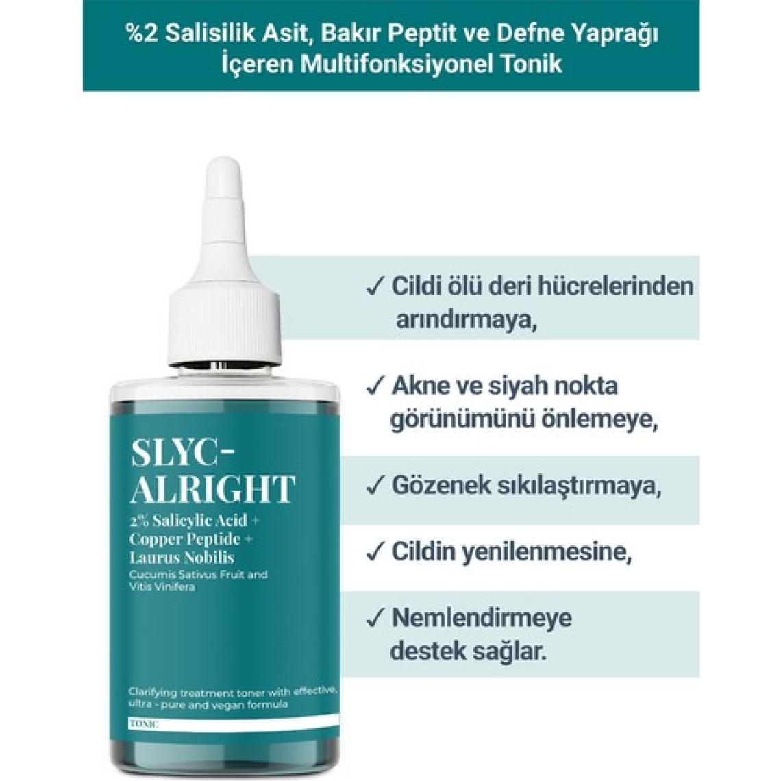 She Vec Slyc-Alrıght – Arındırmaya ve Aydınlatmaya Yardımcı Salisilik Asit Tonik (200 Ml)