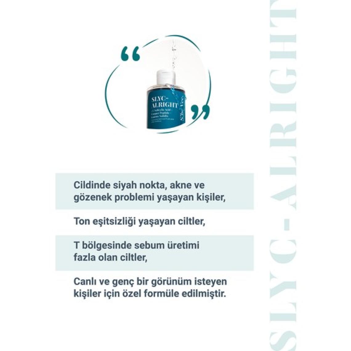 She Vec Slyc-Alrıght – Arındırmaya ve Aydınlatmaya Yardımcı Salisilik Asit Tonik (200 Ml)