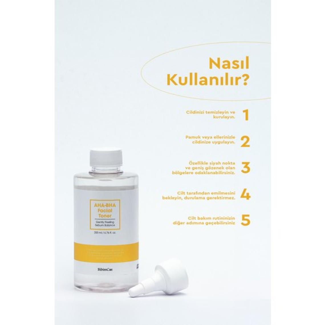 Bibimcos Aha-Bha Facial Toner 200 ml / Aha - Bha Tonik