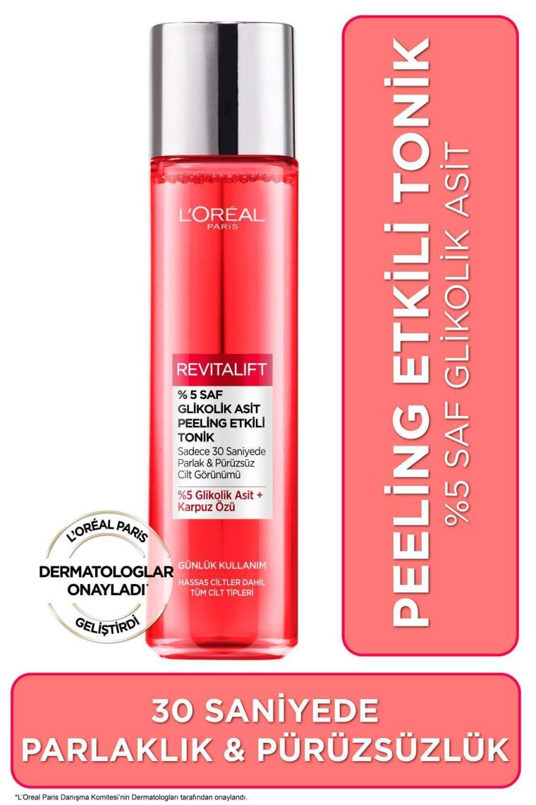 Revitalift Parlak&pürüzsüz, Koyu Leke Karşıtı Peeling Etkili Tonik, %5 Saf Glikolik Asit 180 ml