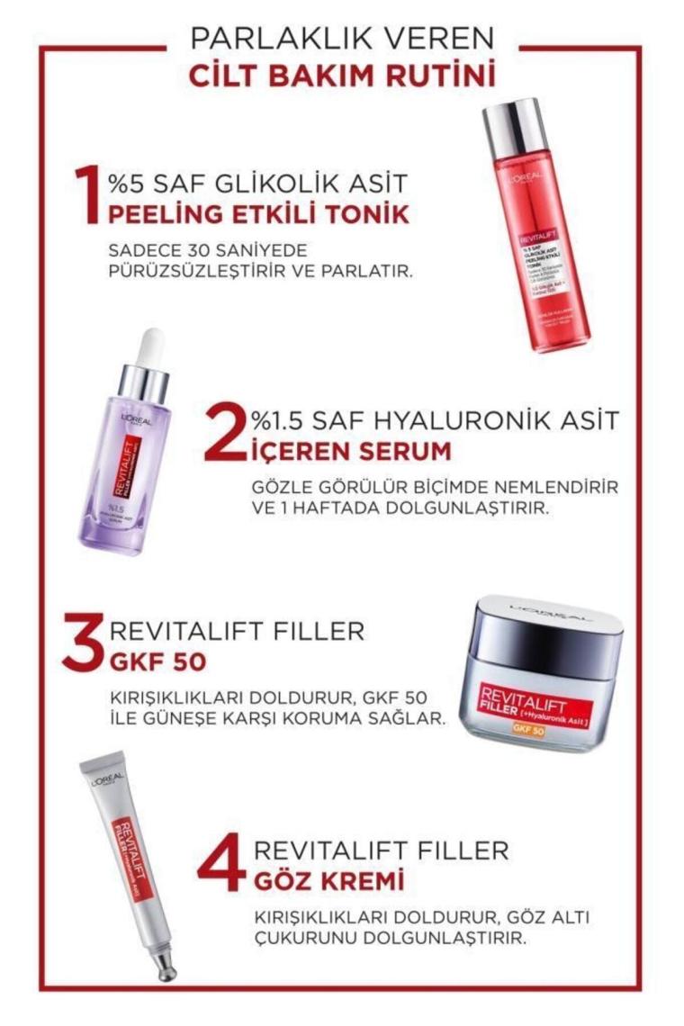 Revitalift Parlak&pürüzsüz, Koyu Leke Karşıtı Peeling Etkili Tonik, %5 Saf Glikolik Asit 180 ml