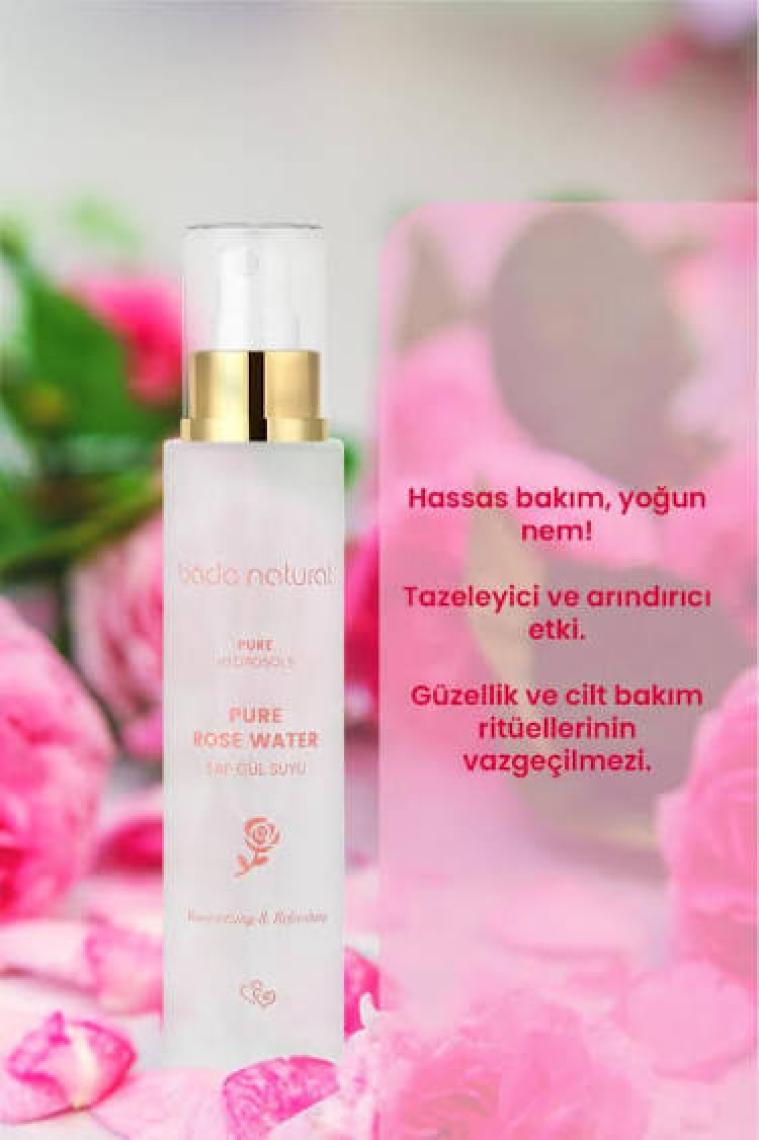 Bade Natural Gül Suyu Etkili Tonik %100 DoğalSaf 100 ml