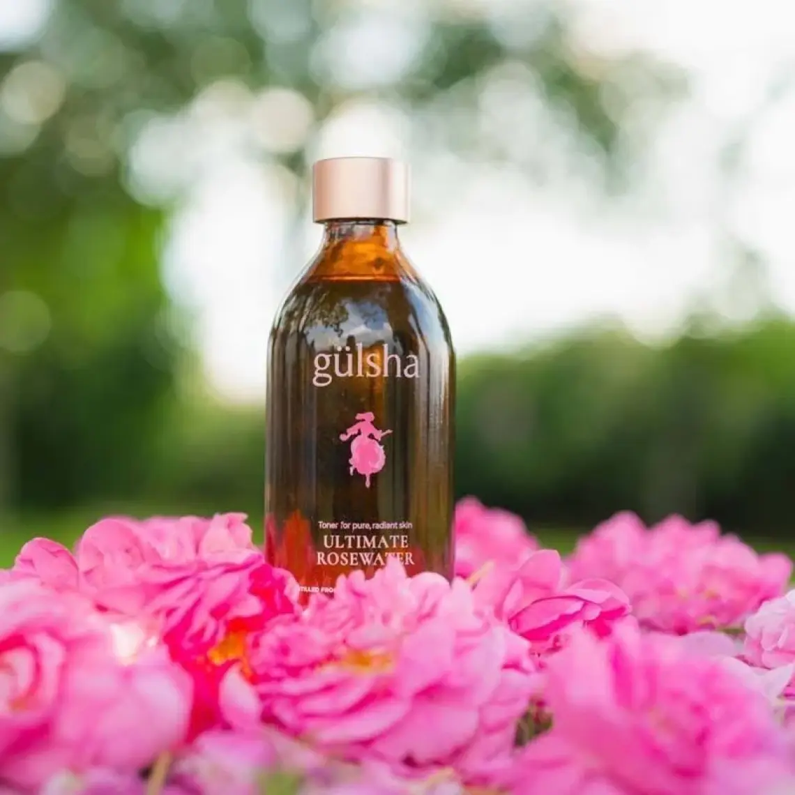 Gülsha Tam Gül Suyu - Tüm Cilt Tipleri için %100 Doğal İçerik, Cildi Nemlendirir ve Korur, 100 ml