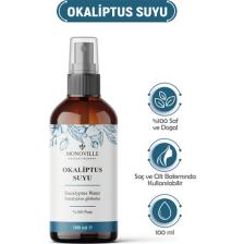 Monoville Okaliptus Suyu Cam Şişe %100 Saf ve Doğal 100 ml (Eucalyptus Water)