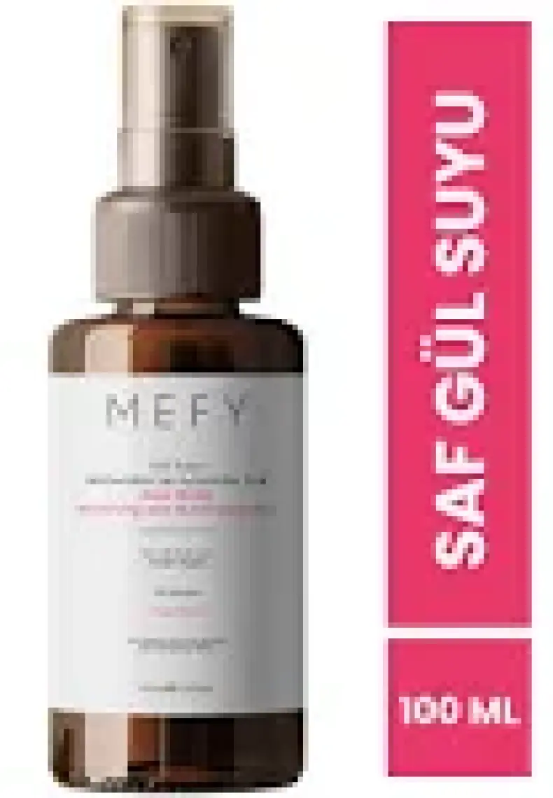 Mefy Saf Ve Doğal Gül Suyu Özlü Nemlendirici Tonik 100 Ml