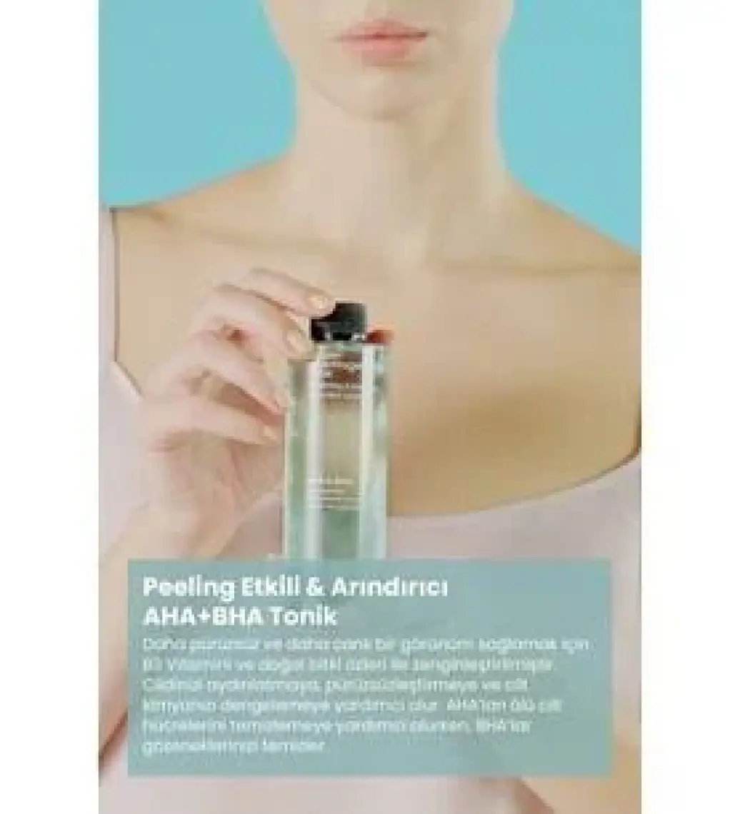 Cosmogenesis Labs Aha %5 Bha %2 Peeling Etkili Tonik 200 ml – Arındıran Gözenek Sıkılaştıran Ph Dengeleyen Vegan