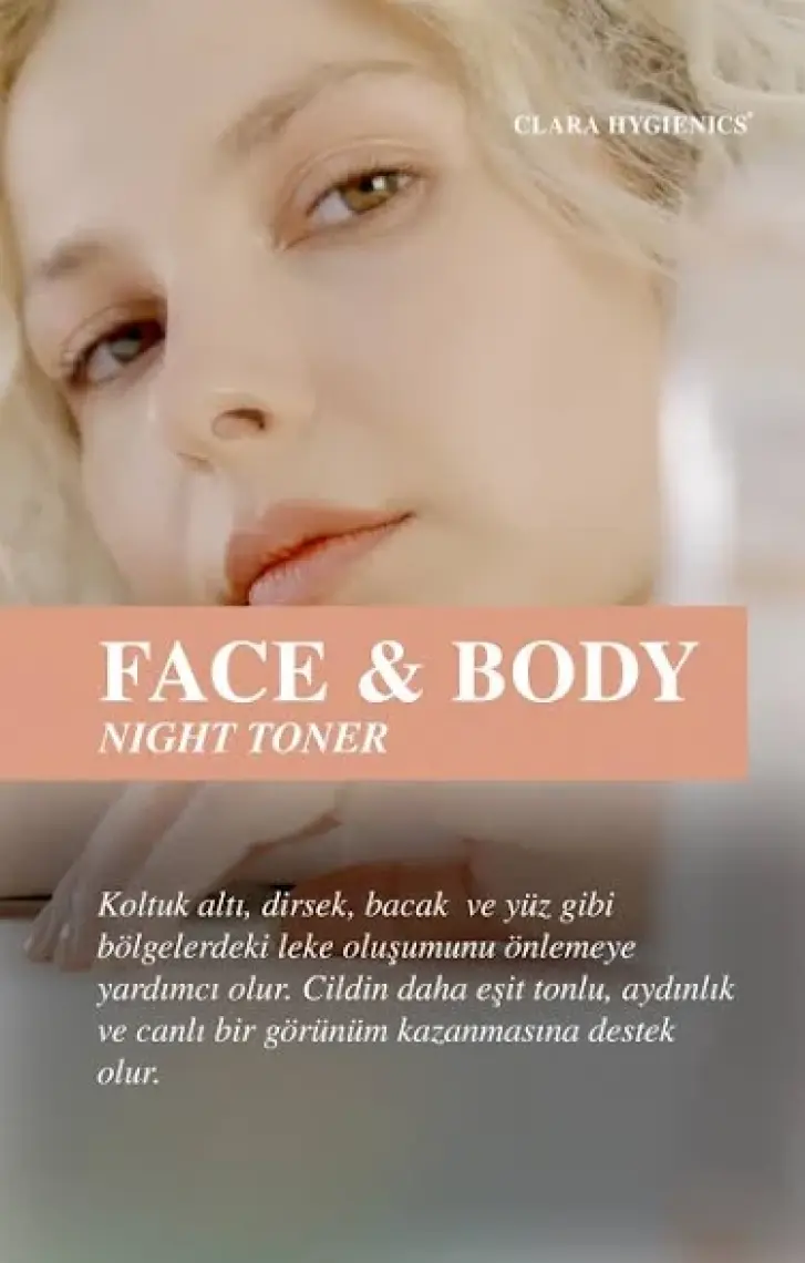 Clara Hygienics Calming Cica Leke Karşıtı Sakinleştirici Nemlendirici  Etkili Vegan Yüz Ve Vücut Gece Tonik 400 Ml