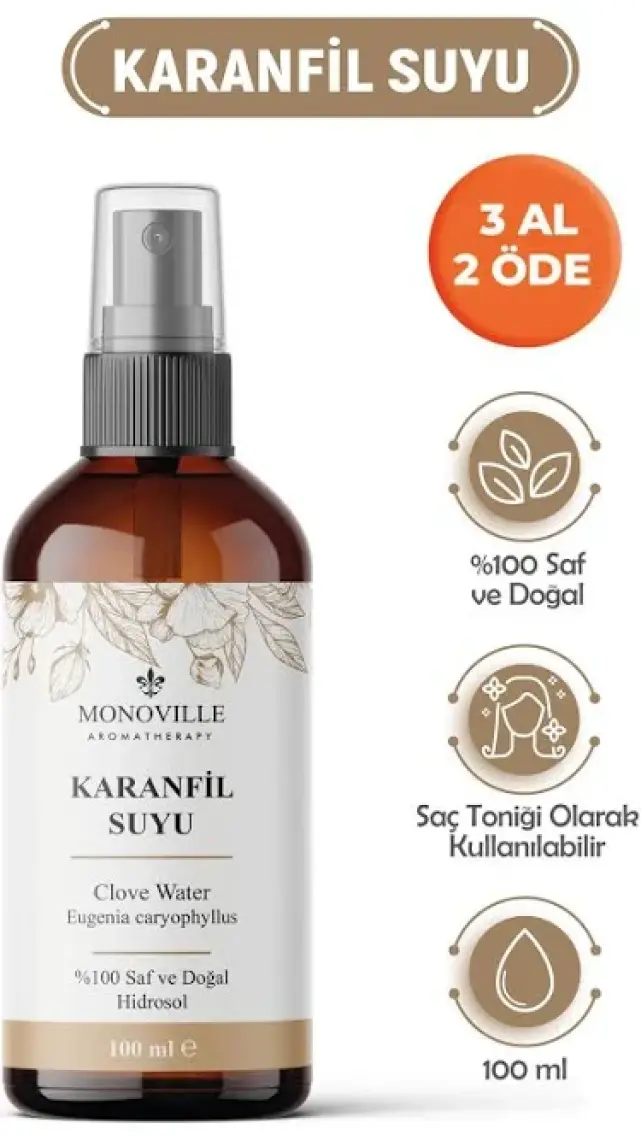 Monoville Karanfil Suyu Canlandırıcı Cilt Toniği 100 ml (Clove Water)