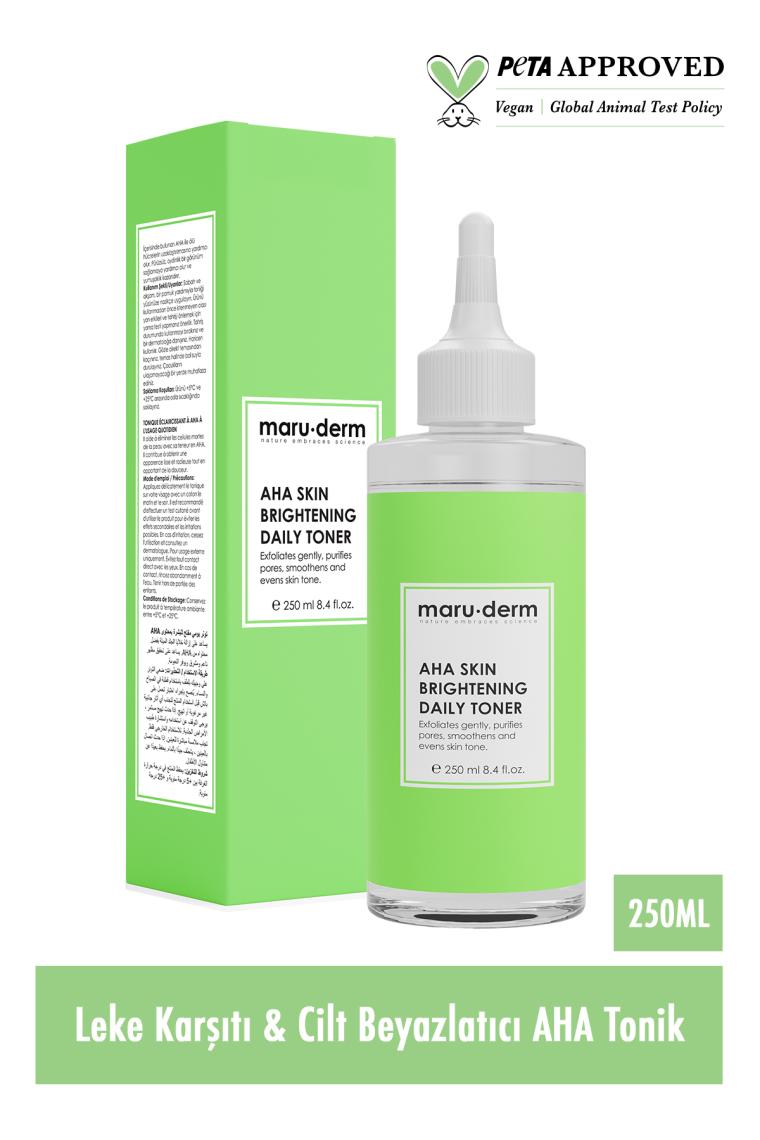 Maruderm Leke Karşıtı Cilt Beyazlatıcı Laktik Asit %5 Glikolik Asit %1 Aha Tonik 250 Ml
