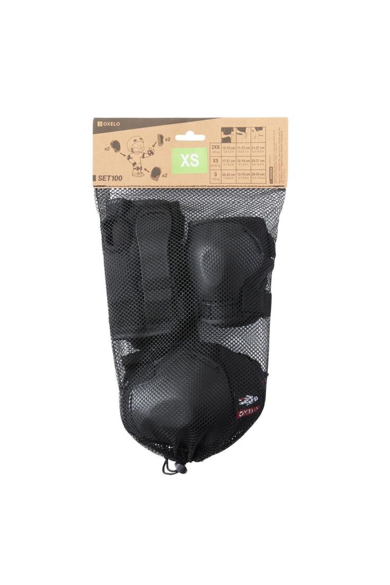 Çocuk Paten / Kaykay / Scooter Destek Seti - Siyah - 100