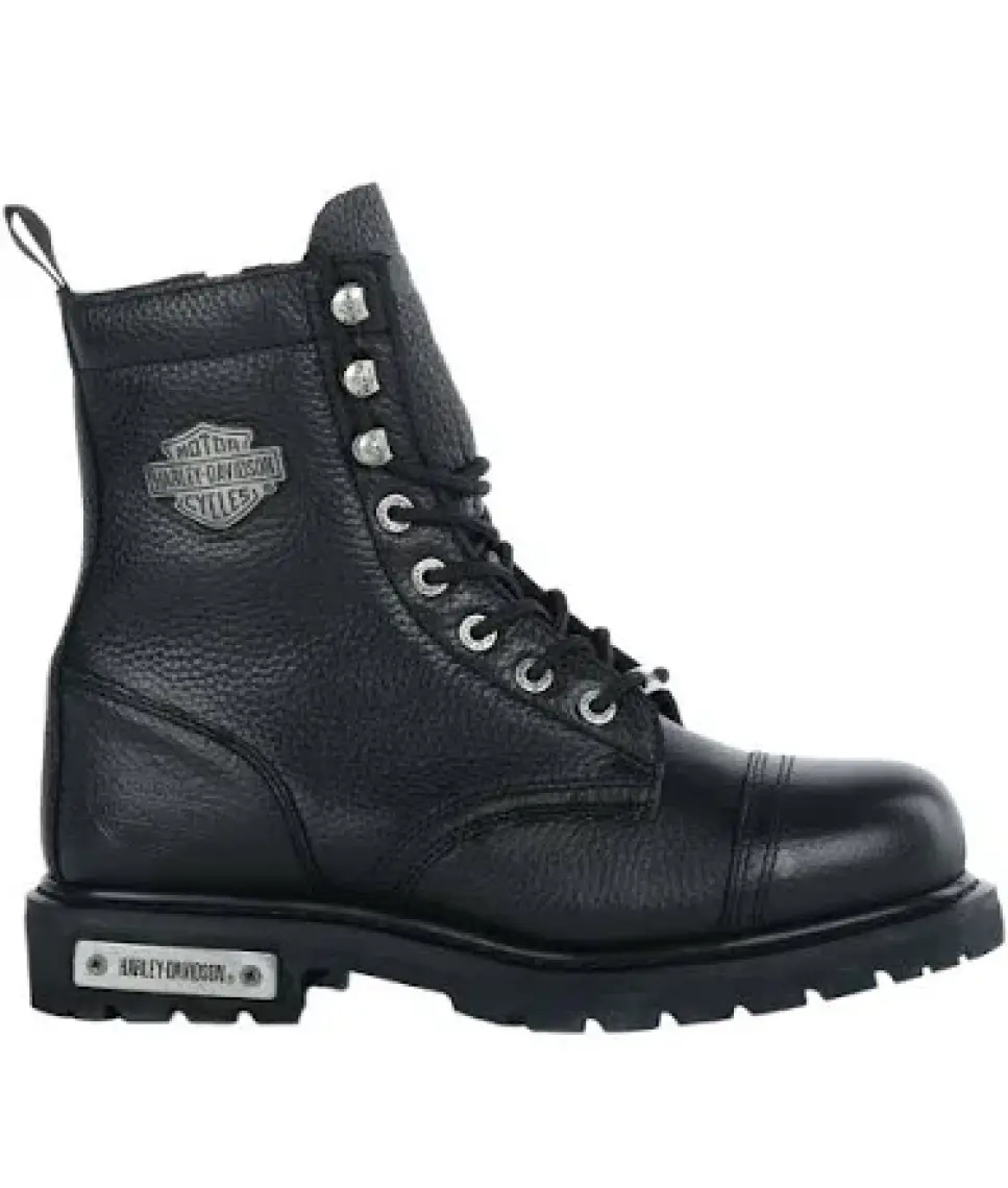 Harley Davidson Colmar Erkek Siyah Deri Bot