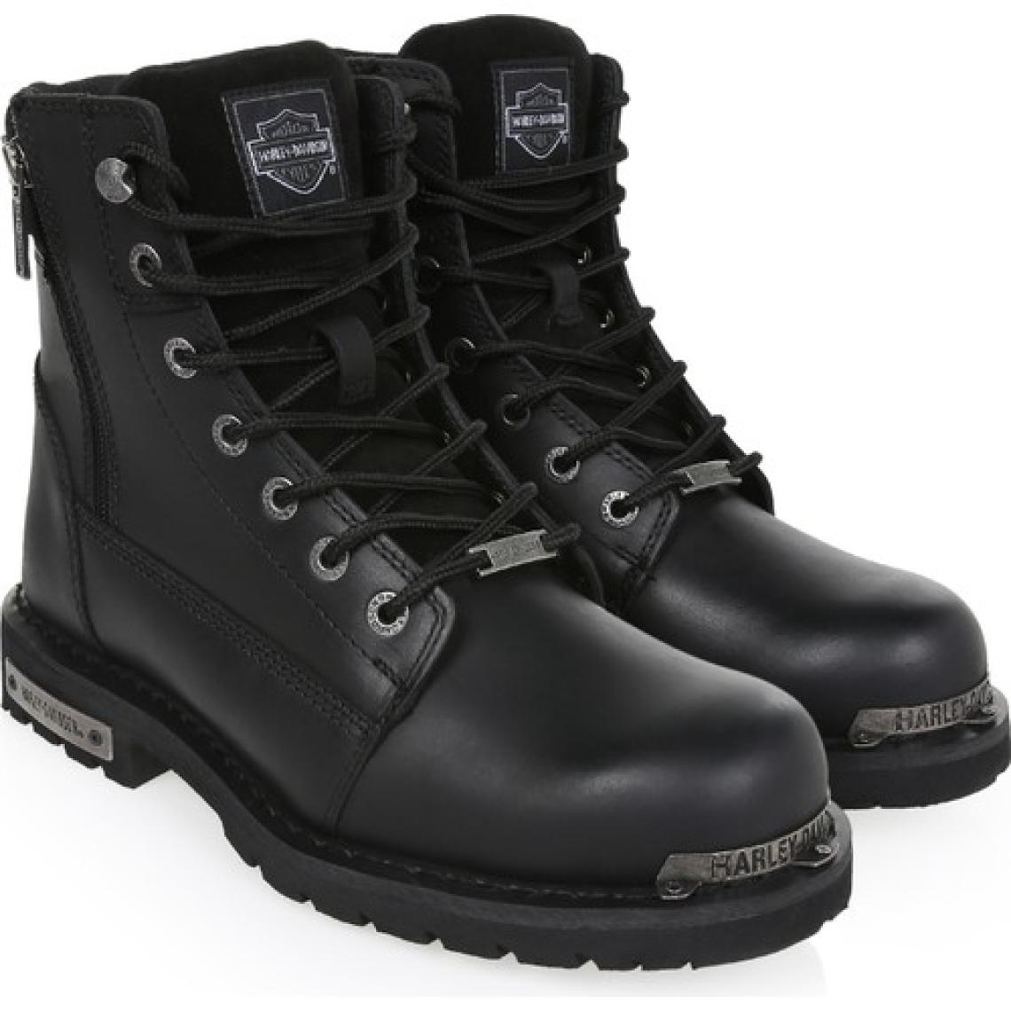 Harley-Davidson Lyon 025M100701 Siyah Deri Bot