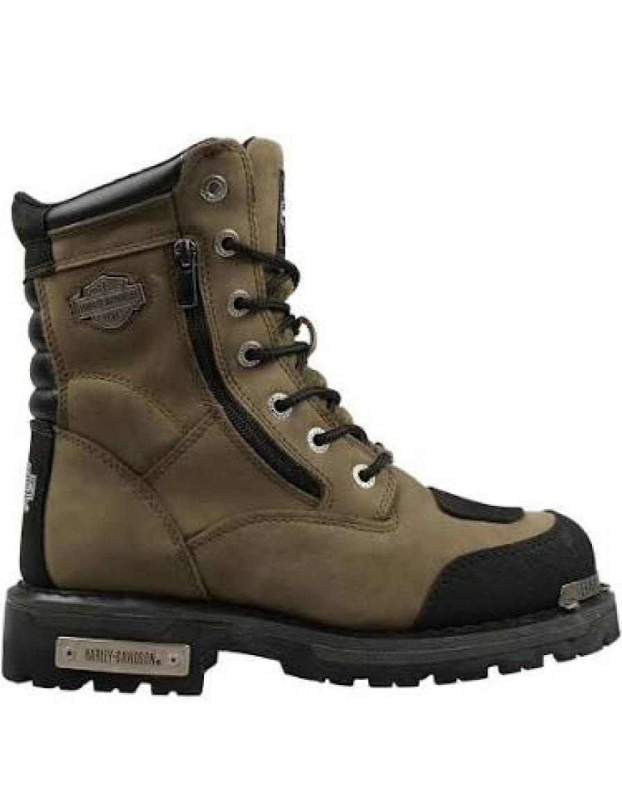 Harley Davidson 025M100552 Rıddıck Erkek Bot - Haki Deri