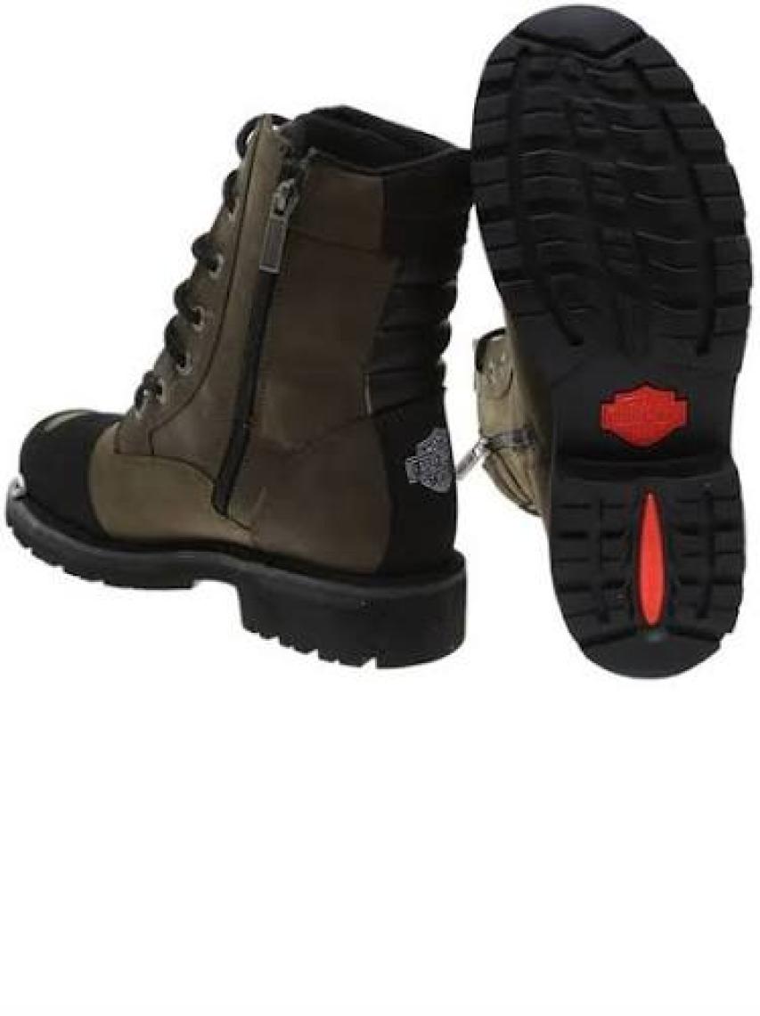 Harley Davidson 025M100552 Rıddıck Erkek Bot - Haki Deri