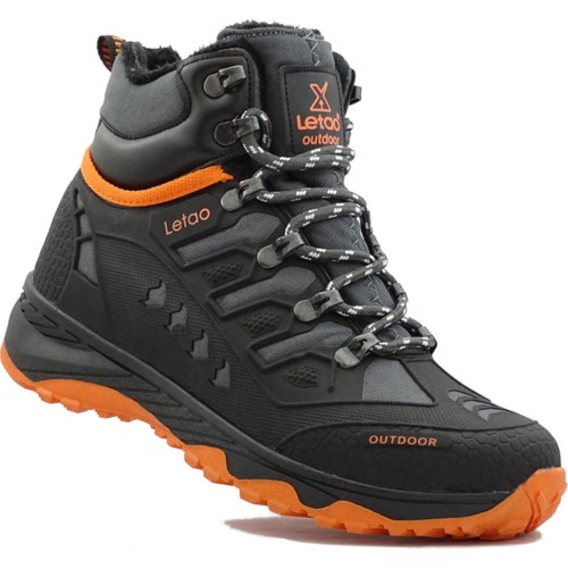 Letao Erkek Watertight Su Geçirmez Trekking Kürklü Fermuarlı Bot