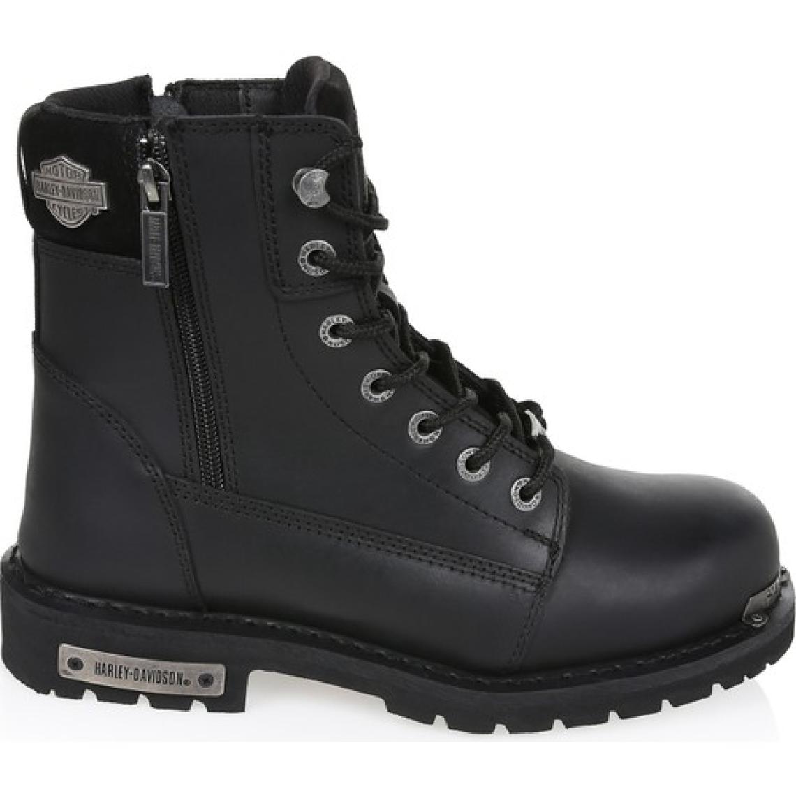 Harley-Davidson Lyon 025M100701 Siyah Deri Bot