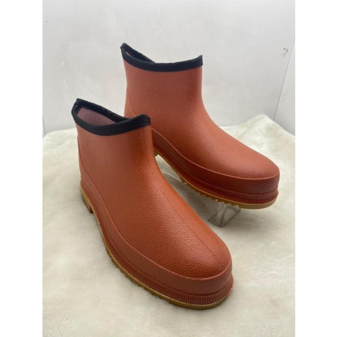 Çiğdem Kundura Ulaş Turuncu Krep Bahçe Kısa Lastik Çizme - Turuncu - 42 - ST02264-TURUNCU-42
