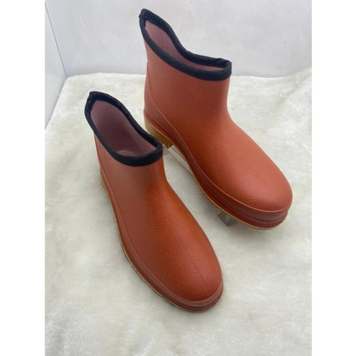 Çiğdem Kundura Ulaş Turuncu Krep Bahçe Kısa Lastik Çizme - Turuncu - 42 - ST02264-TURUNCU-42