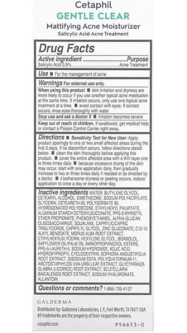 Cetaphil Gentle Clear Akne Karşıtı Matlaştırıcı Nemlendirici 89ML