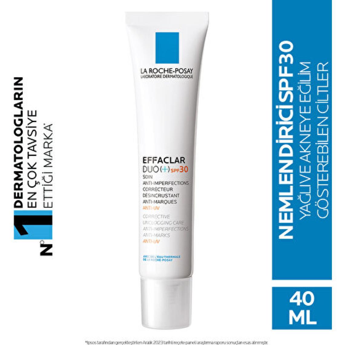 La Roche-Posay Effaclar Duo(+) Bakım Kremi Akneye Eğilim Gösteren Ciltler Spf30 40Ml