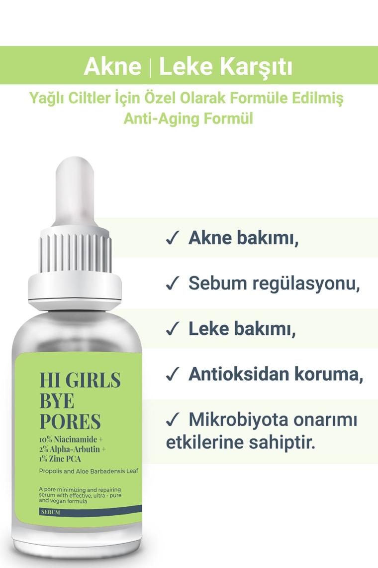 Hı Gırls Bye Pores Yağlı & Akne Eğilimli Ciltler için Özel Olarak Tasarlanmış Formül