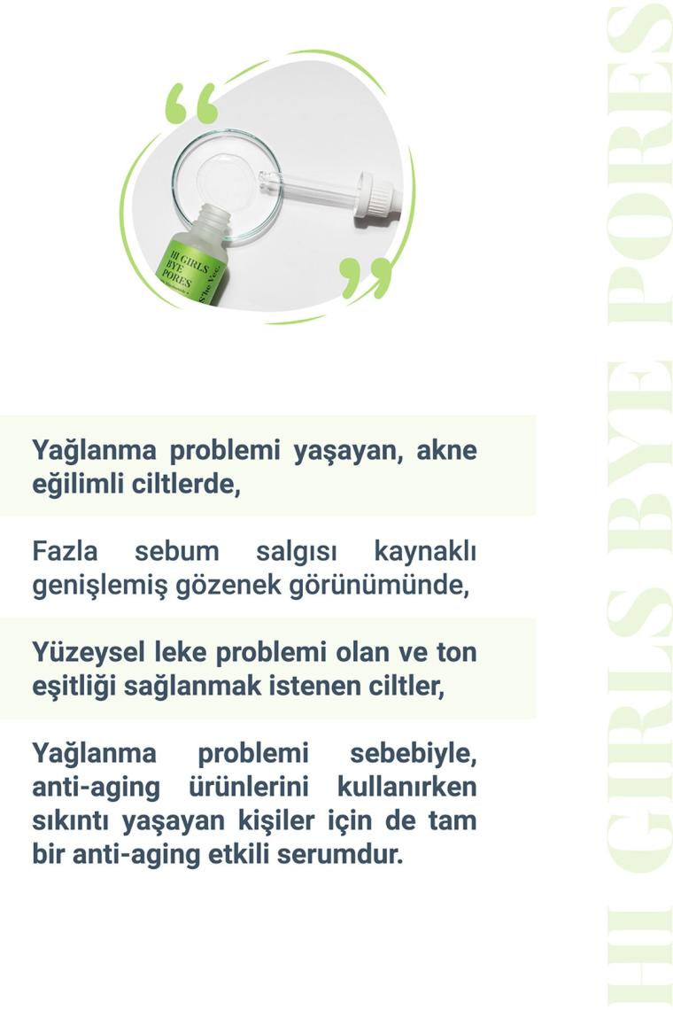 Hı Gırls Bye Pores Yağlı & Akne Eğilimli Ciltler için Özel Olarak Tasarlanmış Formül