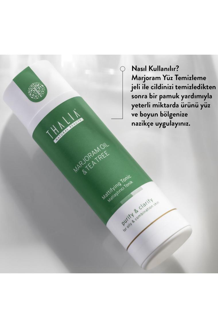 Akne Gidermeye & Gözenek Sıkılaştırmaya Yardımcı Marjoram Yüz Temizleme Toniği 200 ml