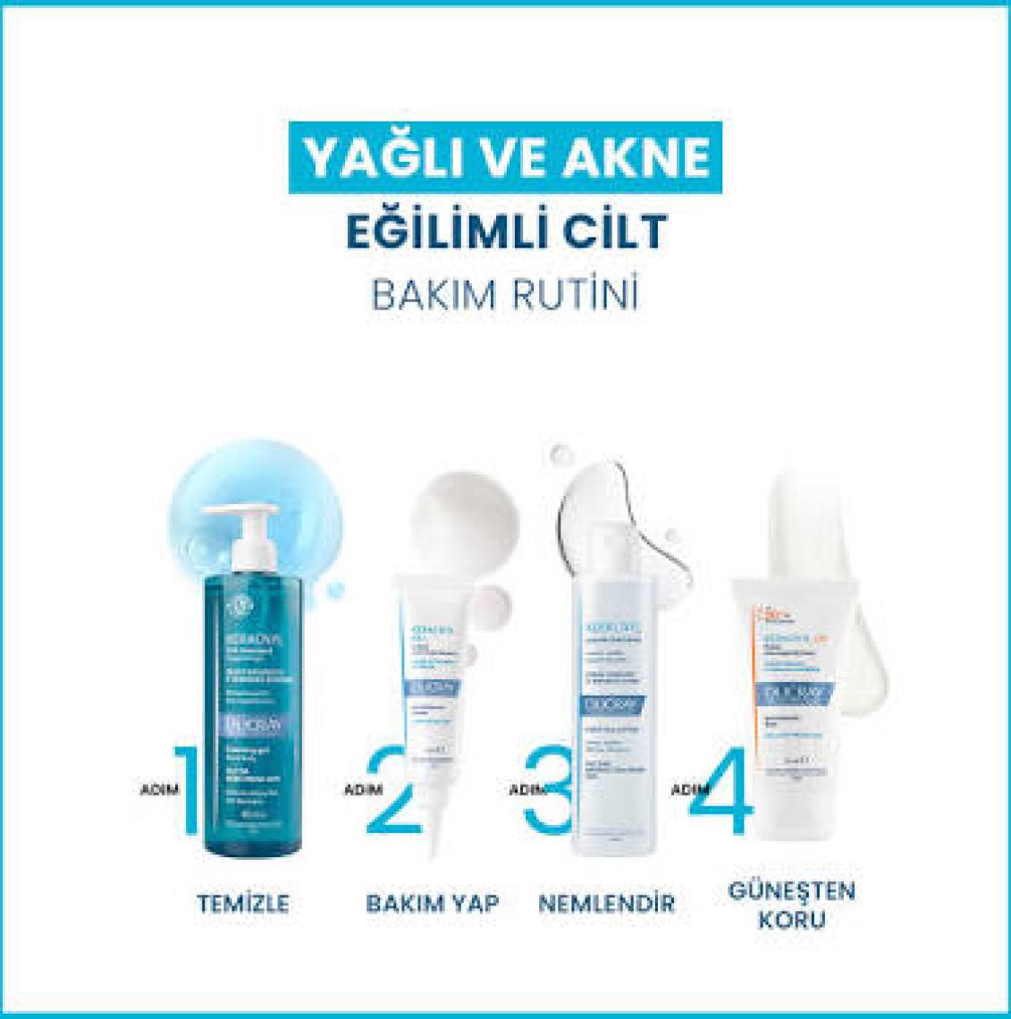 Ducray Keracnyl Lotion Yağlı Ve Akneli Cilt Arındırıcı Losyon 200ml