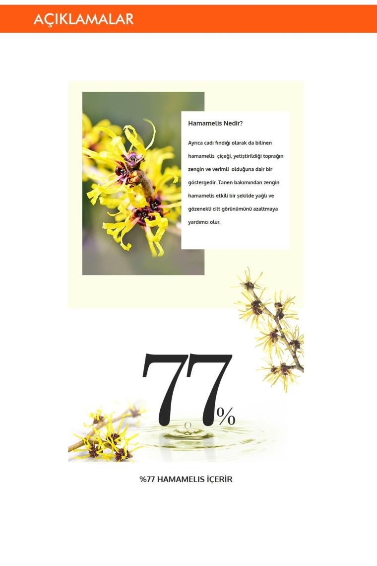 Missha A'pieu Hamamelis Cream 50 ml Yağlanma ve Gözenek Karşıtı Nemlendirici Krem