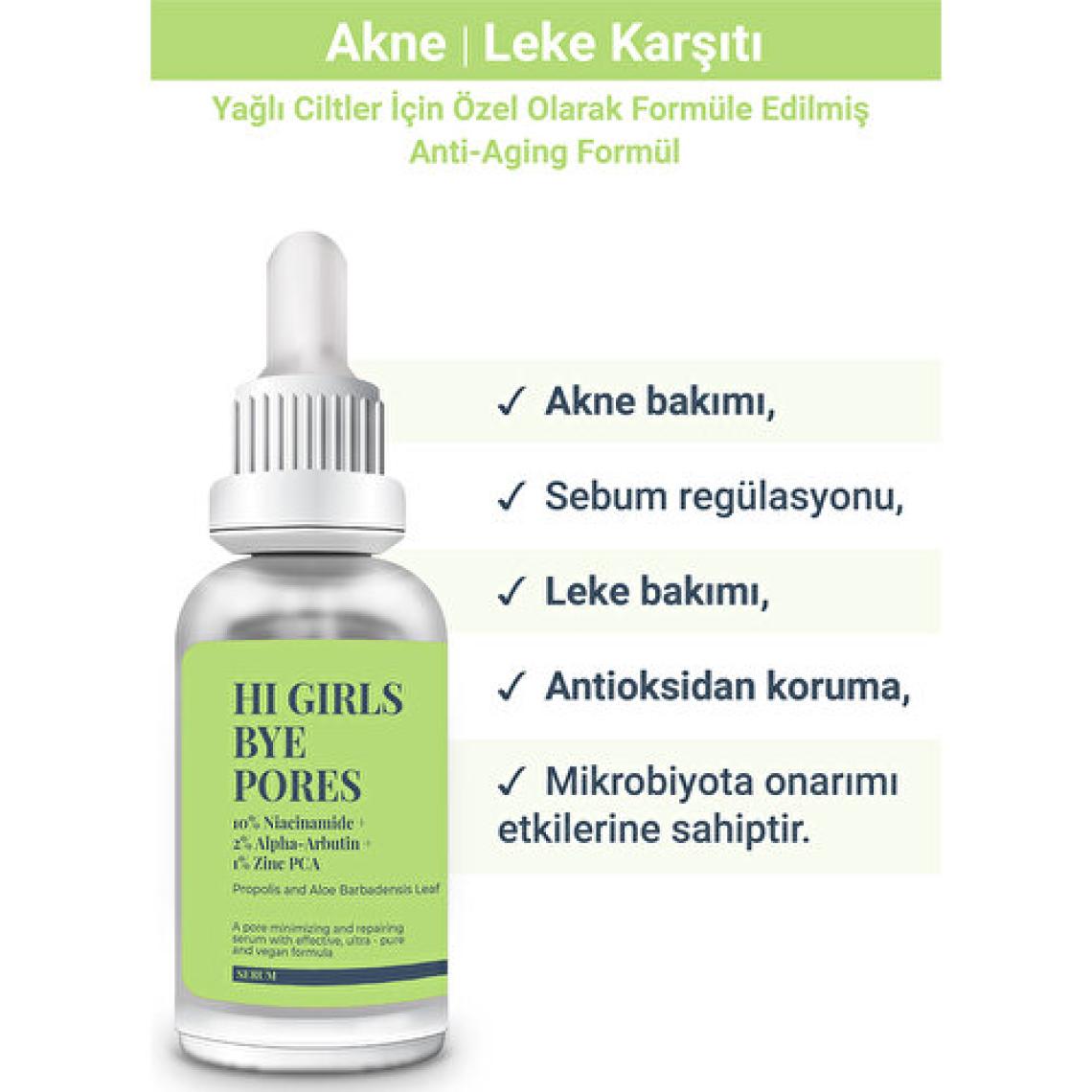S’he Vec HI GIRLS BYE PORES | Yağlı & Akne Eğilimli Ciltler İçin Özel Olarak Tasarlanmış Formül