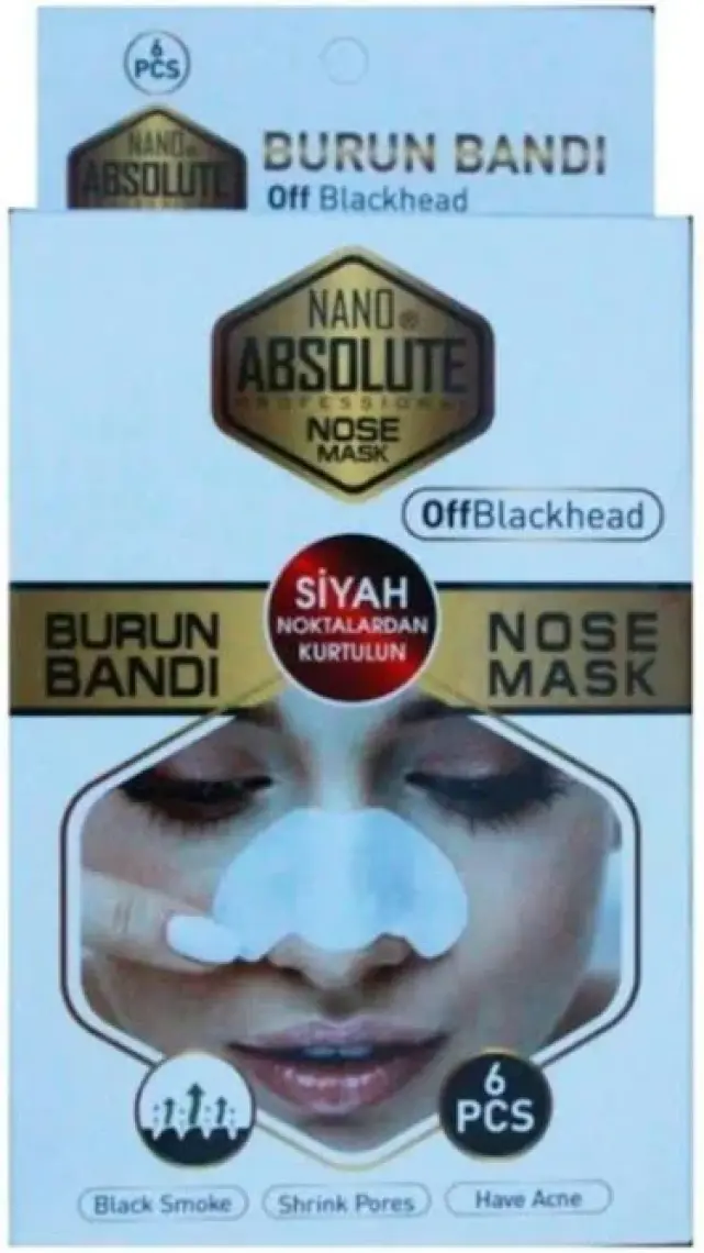 Nano Absolute Siyah Nokta Temizleme-Burun Bandı
