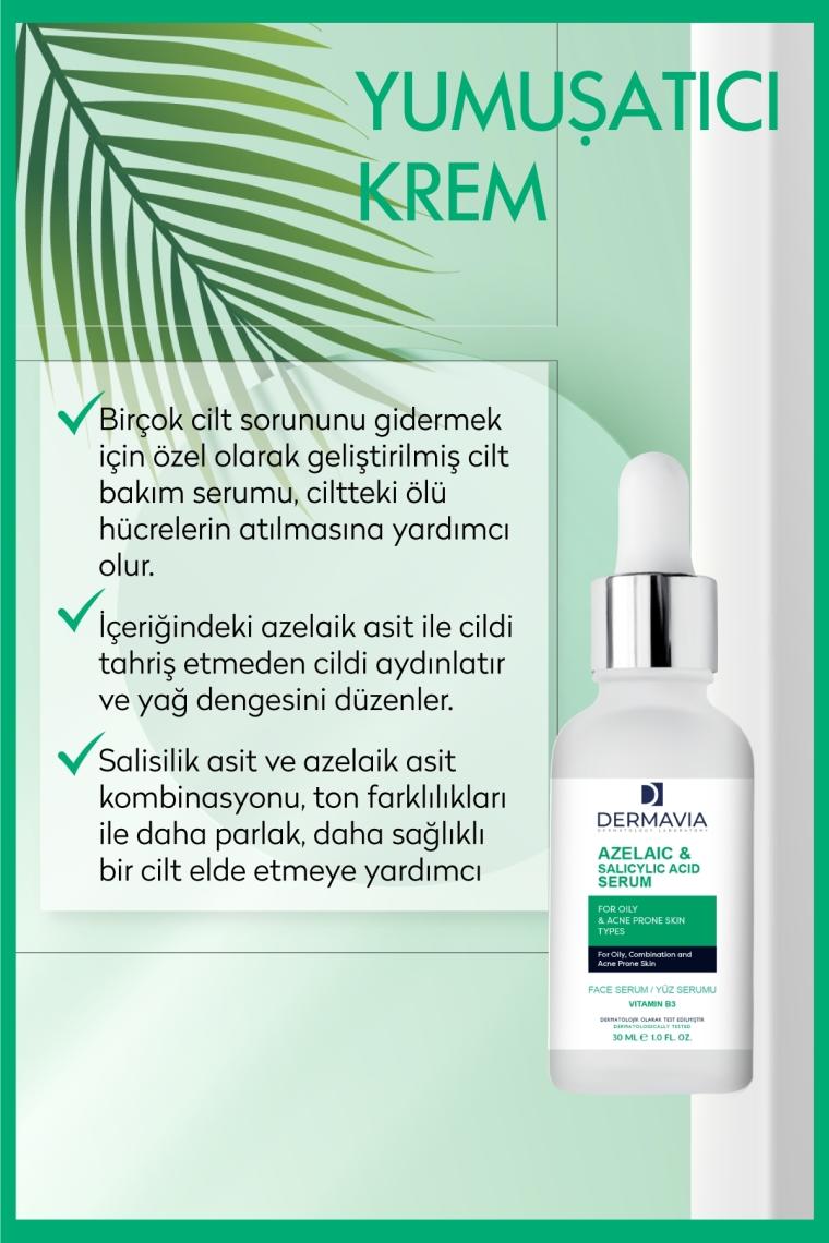 Azelaıc & Salıcylıc Acıd Serum Yağlı Akne Eğilimli Cilt Tipleri Için Yüz Serumu 30 ml