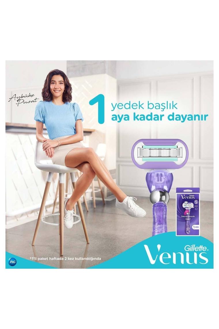 Gillette Venus Swirl 1 Yedekli Kadın Tıraş Makinesi